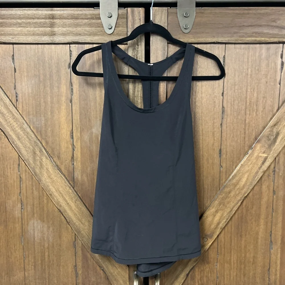 Lululemon Athletic Lightened Up Singlet Gym Tank Black Size 6